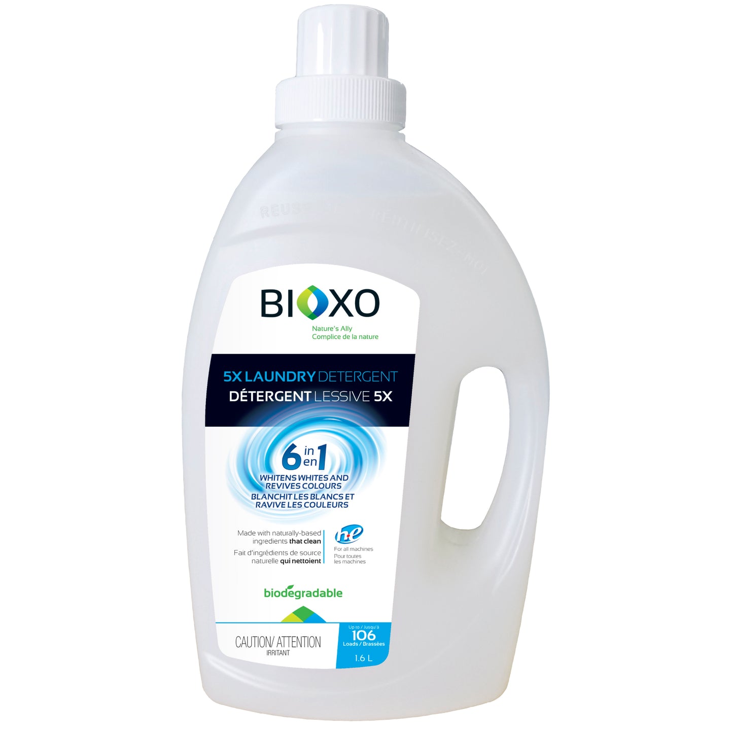 Détergent à lessive concentré 5X - 500 ml et 1,6 l