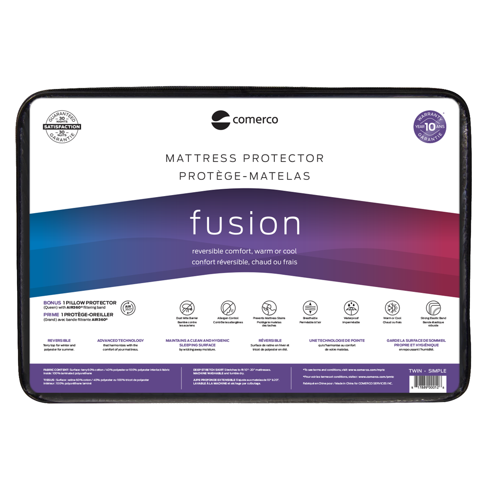 Protège-matelas Fusion - réversible et imperméable