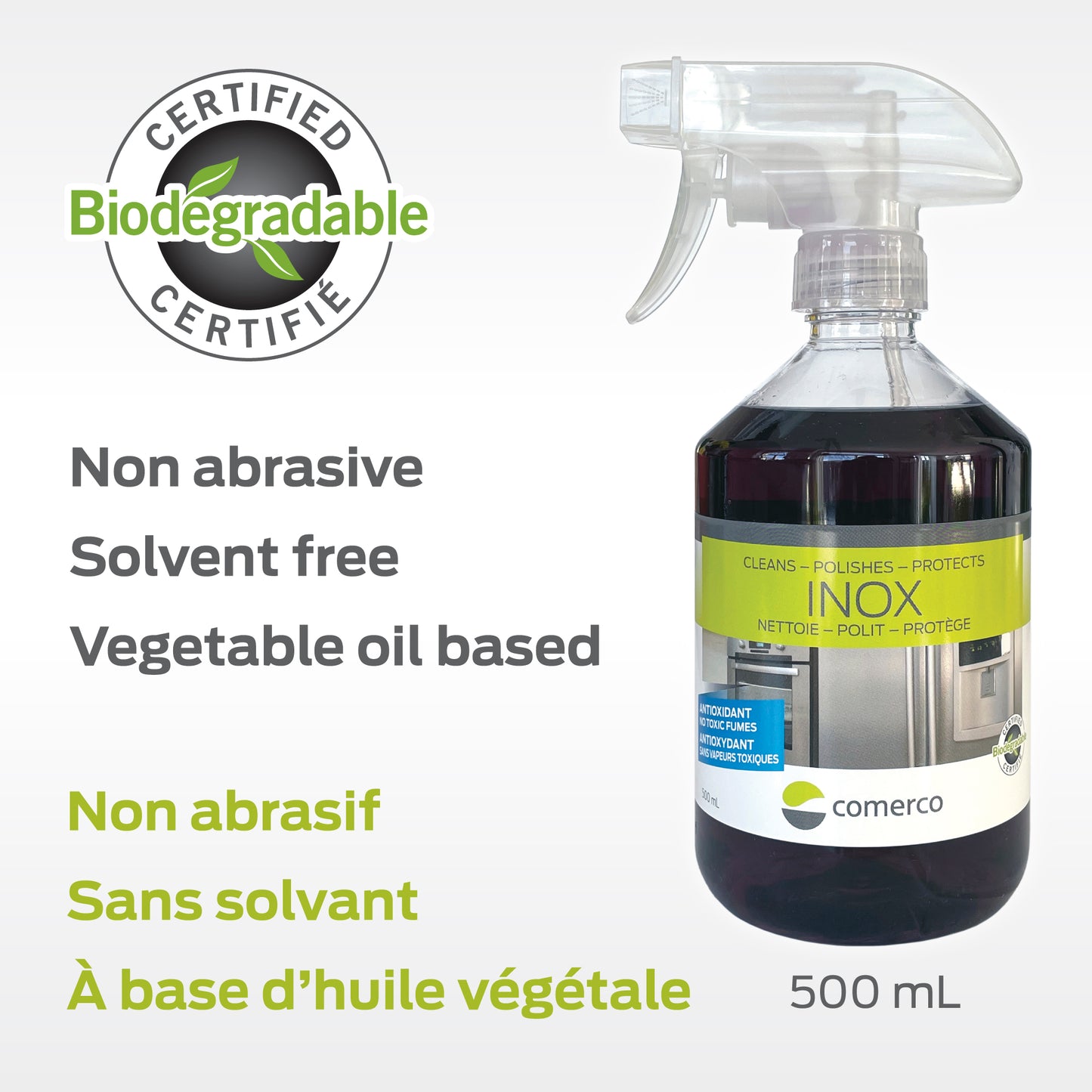 Ensemble d'entretien pour acier inoxydable 500 ml