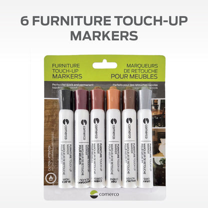 Set of 6 Touch-Up Markers for Wood Furniture