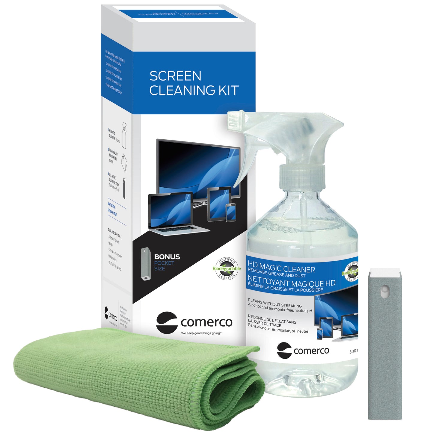 Screen Cleaning Kit  500 mL - Bonus: Cleaning Stick 15 mL