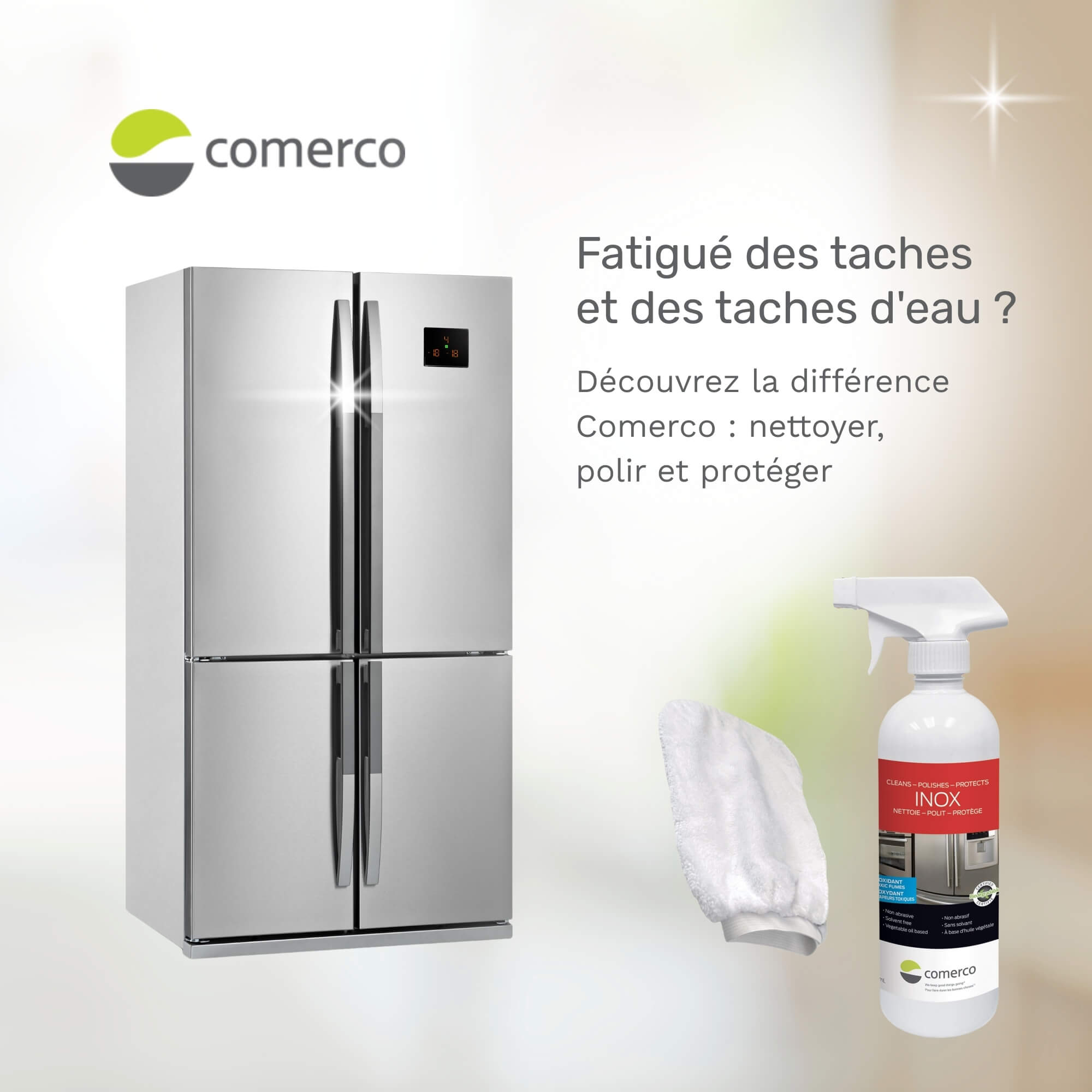 Ensemble d'entretien pour acier inoxydable 500 ml