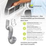 Conduit flexible en aluminium pour sécheuse - 4’’ x 8’ / 10,2 cm x 2,4 m