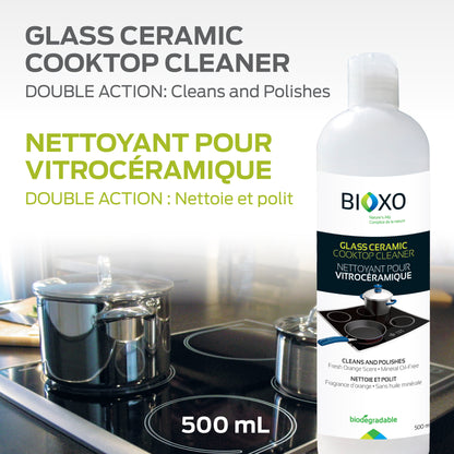 Ensemble de nettoyage pour surfaces de cuisson en vitrocéramique 500 ml