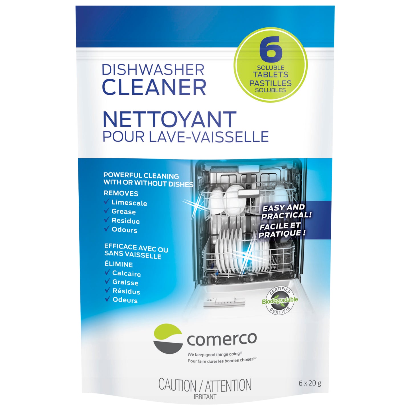 Nettoyant pour lave-vaisselle – 6 pastilles solubles