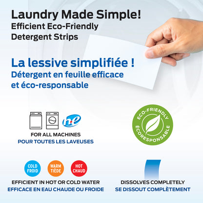 ECO + Laundry Detergent Strips - 160 Strips / Loads