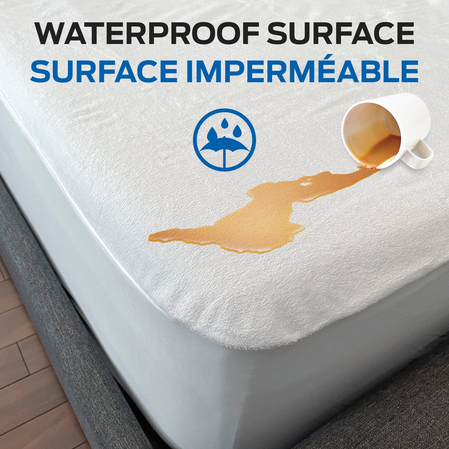 Protège-matelas Fusion - réversible et imperméable