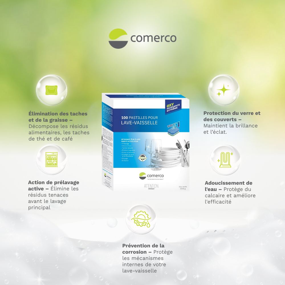 100 pastilles pour lave-vaisselle Oxy puissance extrême - tout en 1