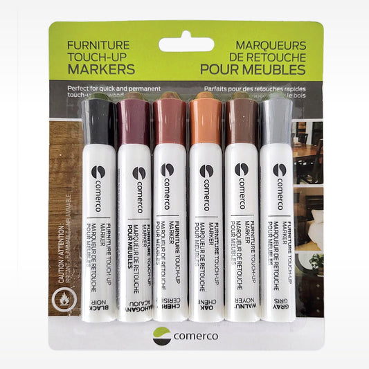 Set of 6 Touch-Up Markers for Wood Furniture