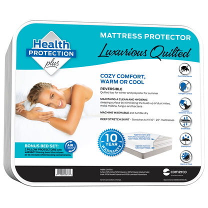 Luxurious Quilted Mattress Protector – Comfort Reversible